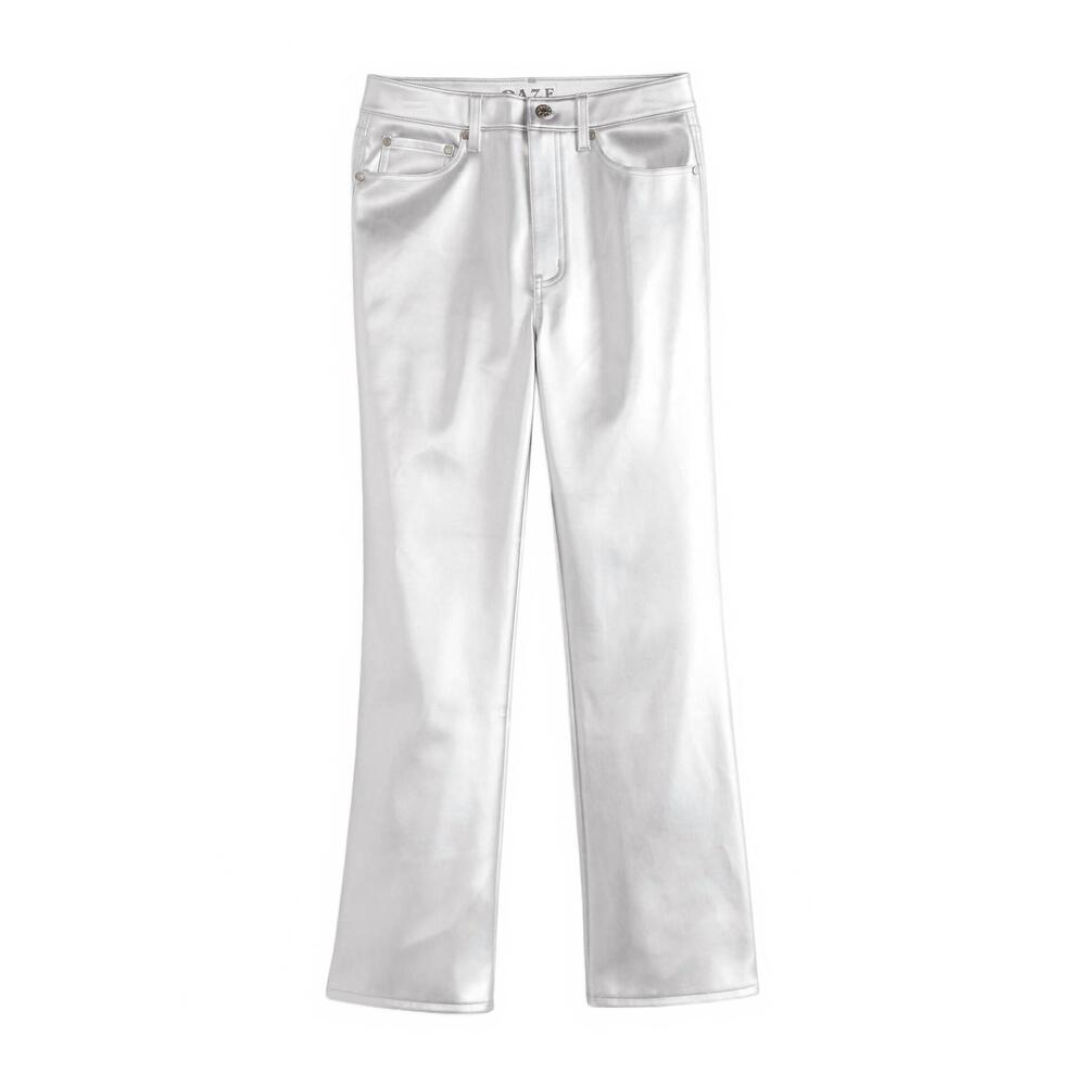 NEW DAZE women's soho high rise ankle flare jean in flash
